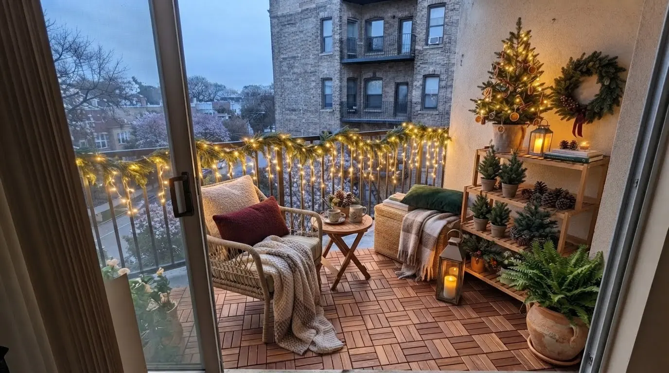 Evergreen Garlands & Fairy Lights