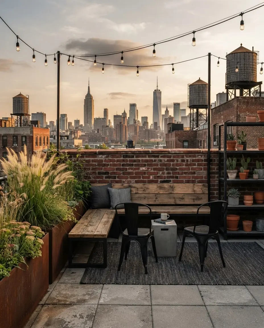 Industrial balcony design