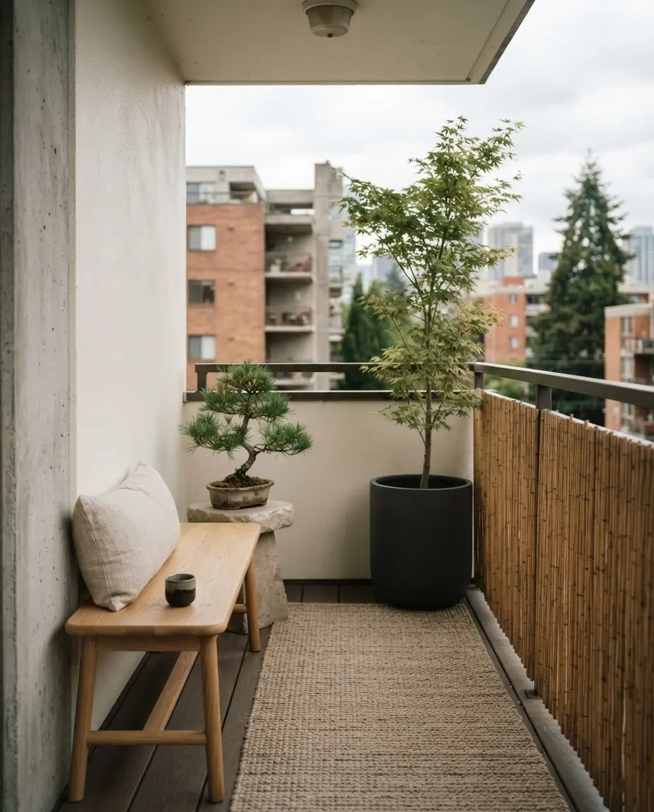 Japandi balcony design