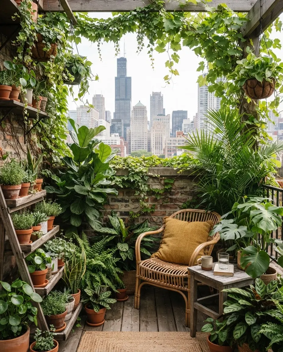 Urban jungle balcony design