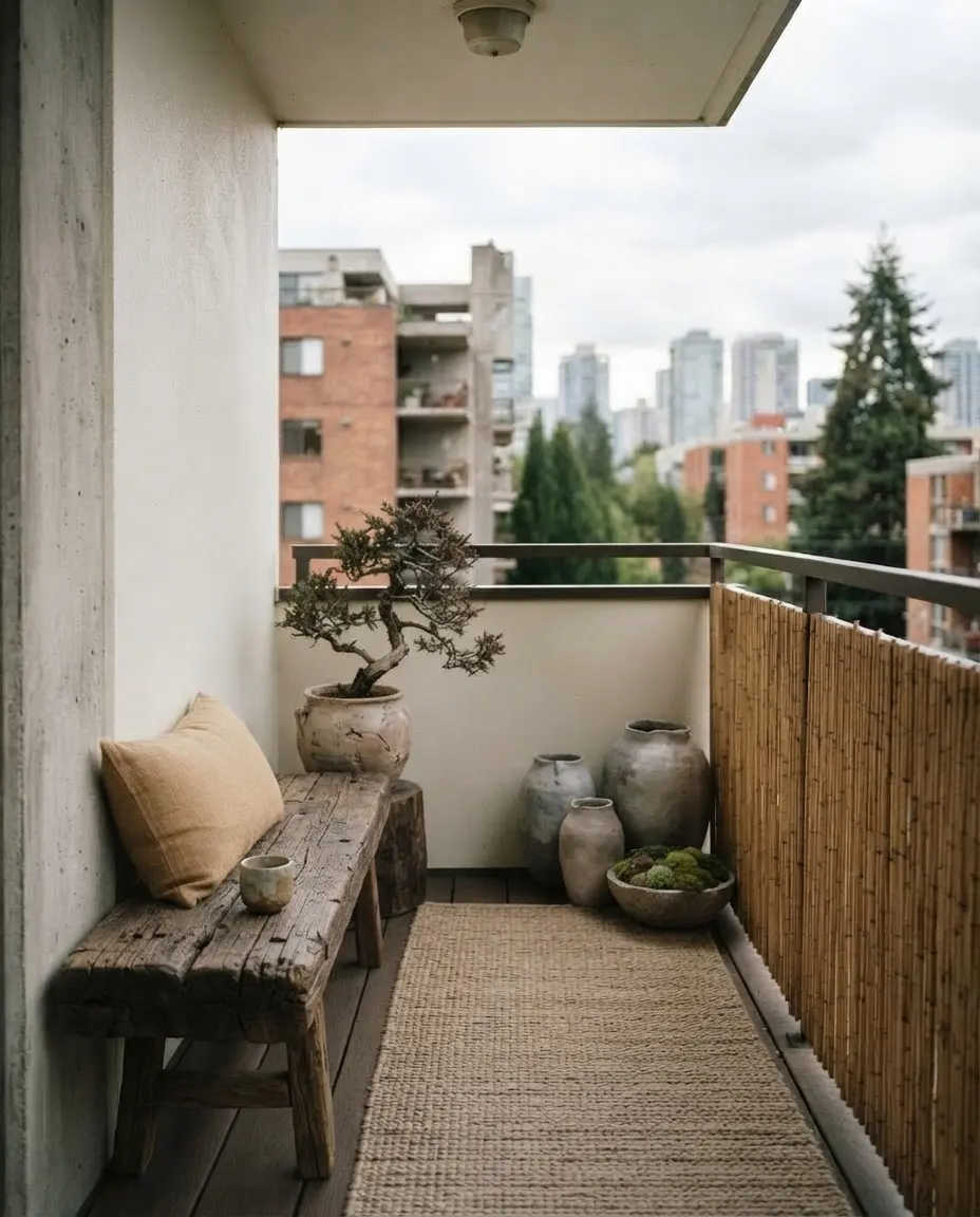 Wabi-sabi balcony design